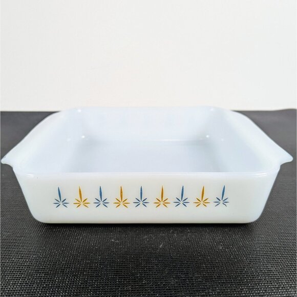 Anchor Hocking Fire King Candle Glow Square 8" X 8" Baking Dish Excellent - Picture 1 of 5